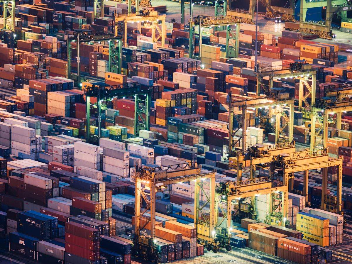 Container port logistics