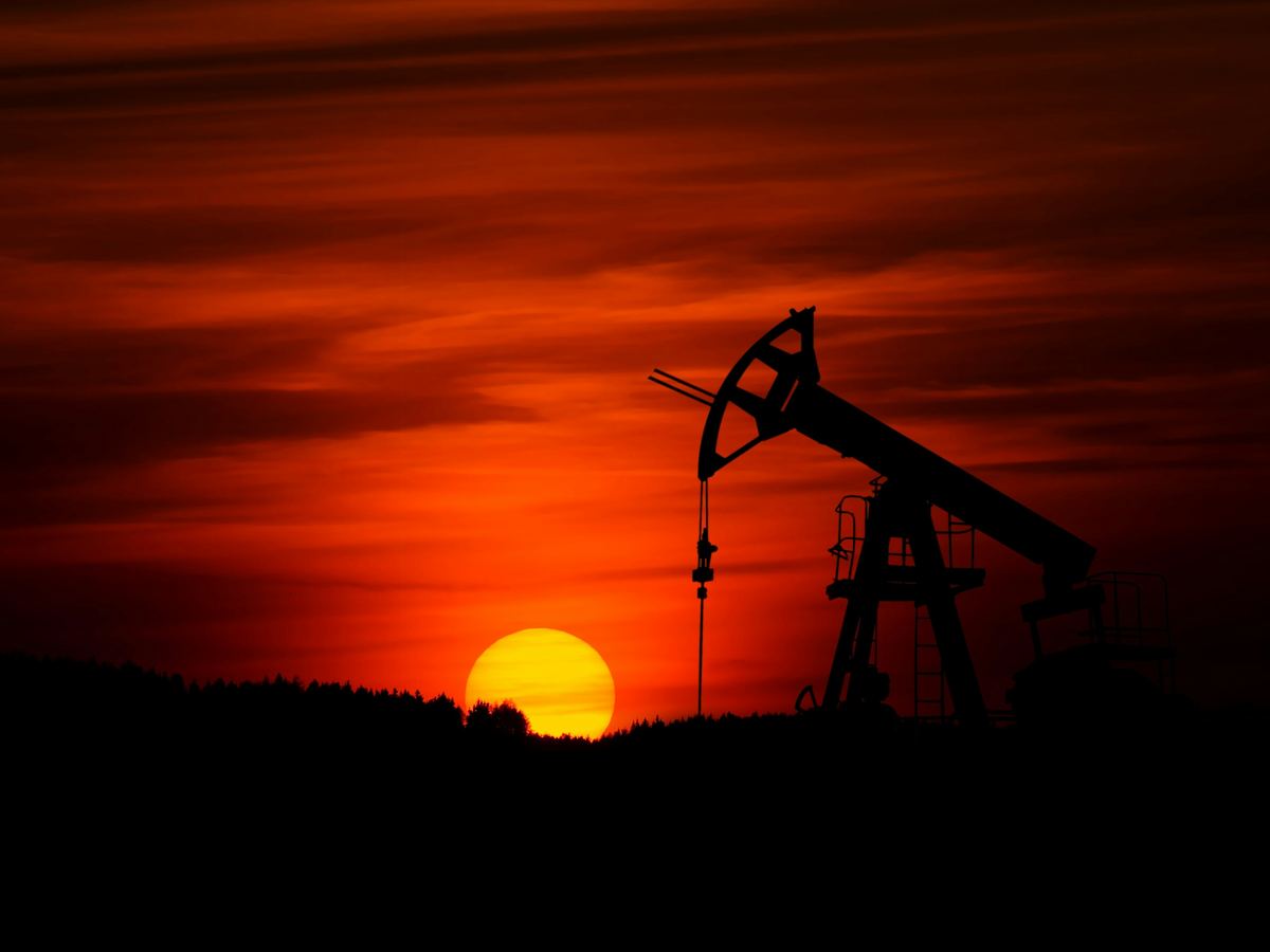 Crude oil pump jack